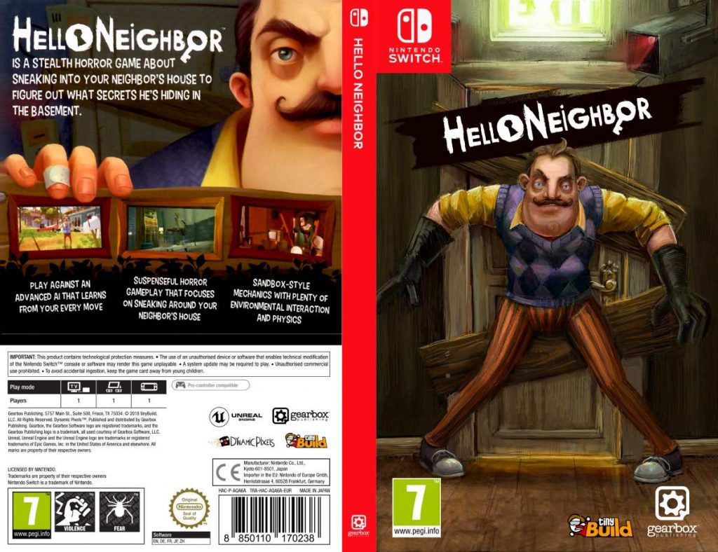 PEGI Rating For 'Hello Neighbor' For Nintendo Switch Has Been