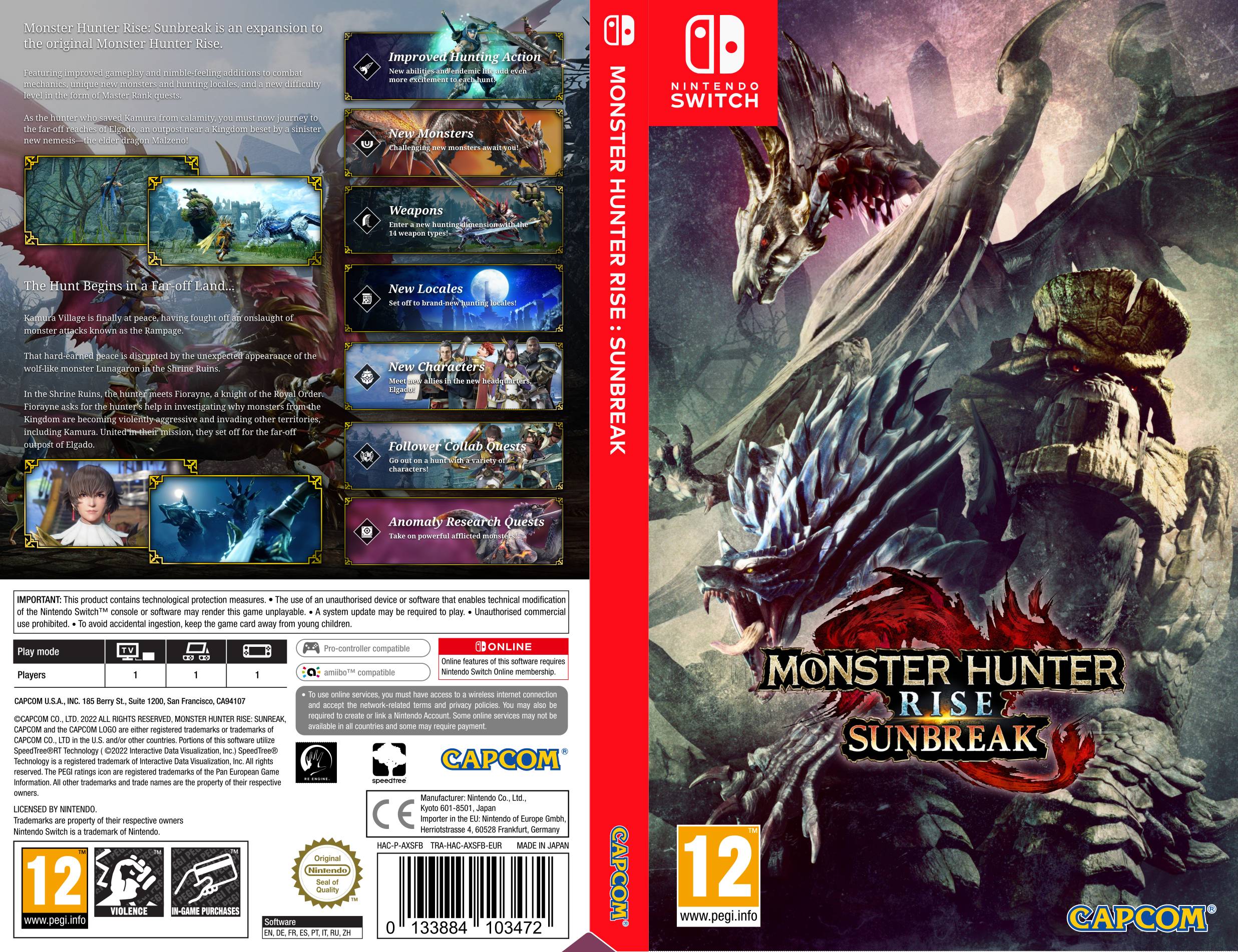 Monster Hunter Rise Sunbreak Switch